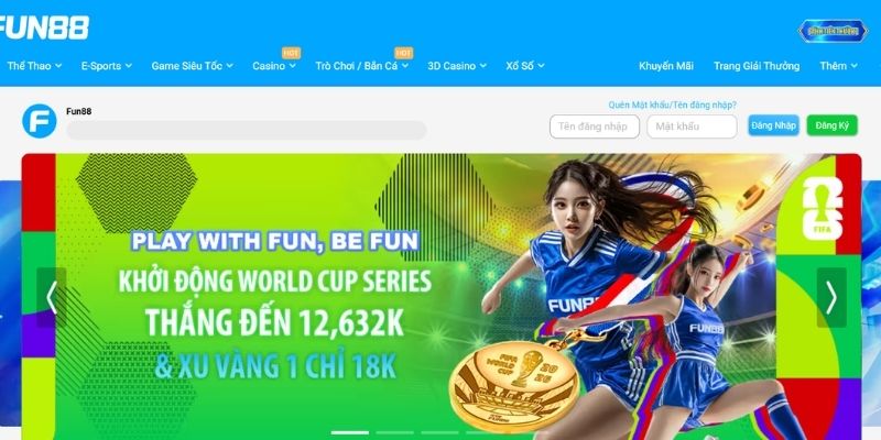 Truy cập trang chủ FUN88